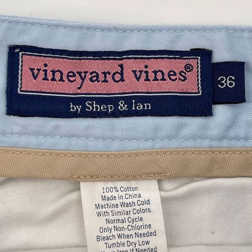 Vineyard Vines Light Blue Cotton Chino Shorts Classic Fit‎ Casual Summer Mens 36 - Picture 3 of 5